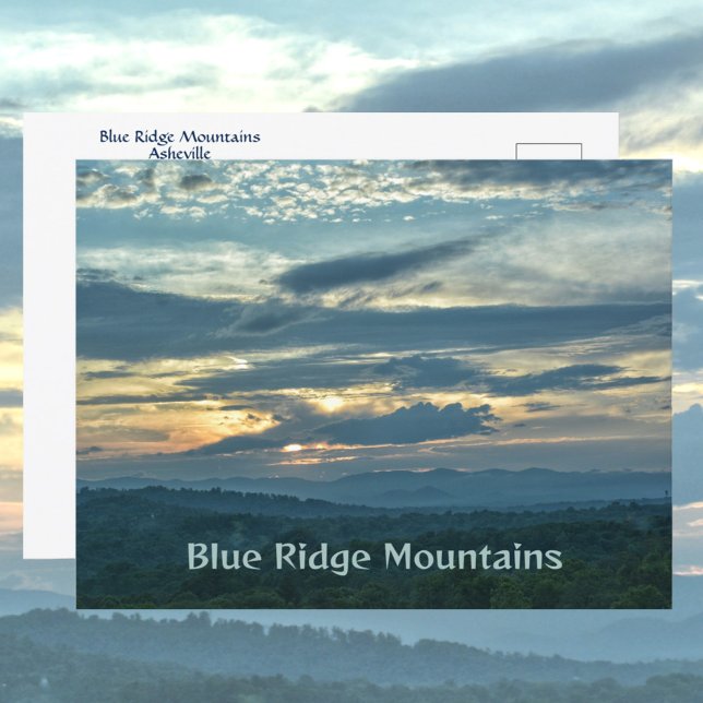 Carte Postale Blue Ridge Mountains Asheville Caroline du Nord (Créateur téléchargé)