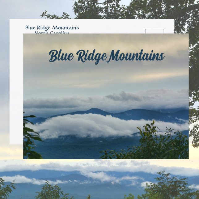 Carte Postale Blue Ridge Mountains Photographie Caroline du Nord (Créateur téléchargé)