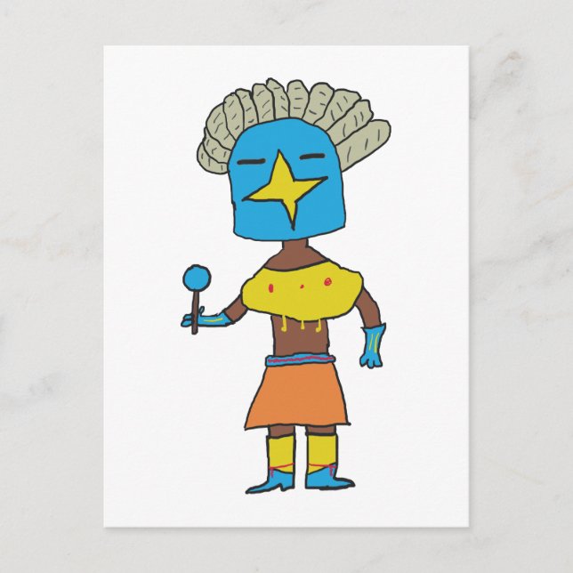 Carte Postale Blue Star Kachina (Devant)