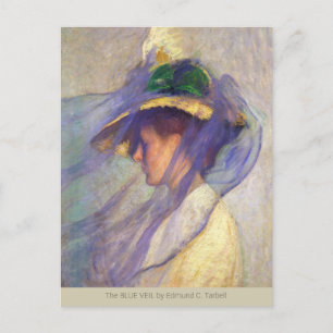 Carte Postale Blue Veil Edmund C Tarbell CC0669 Impressionnisme