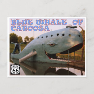 Carte Postale Blue Whale of Catoosa Route 66 Postcard
