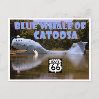 Carte Postale Blue Whale of Catoosa Route 66 Postcard