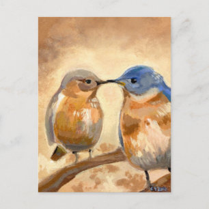 Carte Postale Bluebird Kiss