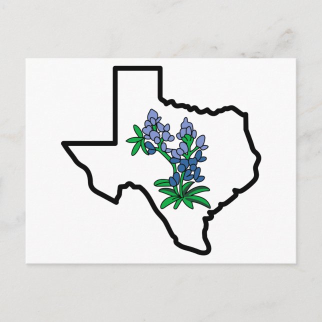 Carte Postale Bluebonnets du Texas (Devant)