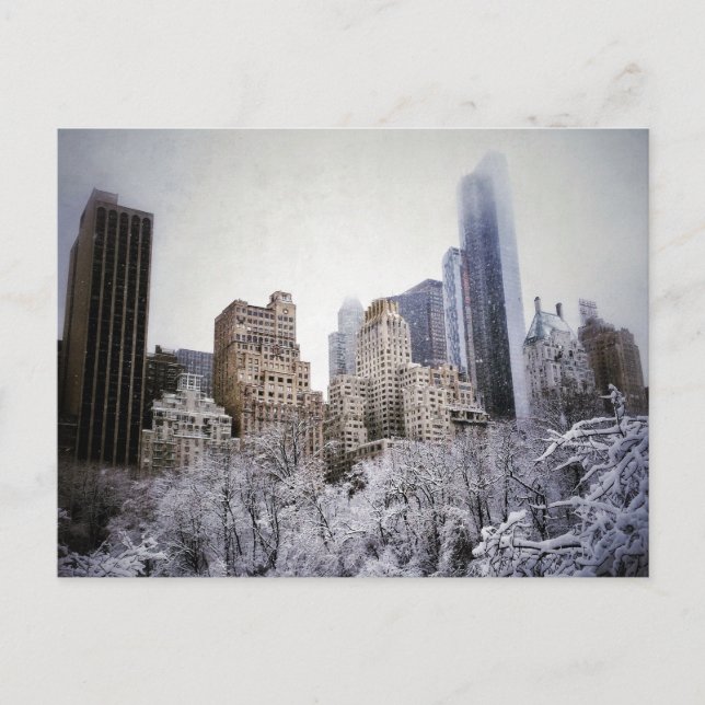 Carte Postale Blues D'Hiver À Central Park (Devant)