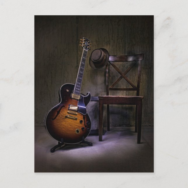 Carte Postale Blues Guitare prendre 2 (Devant)