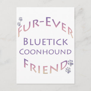 Carte Postale Bluetick Coonhound Furever