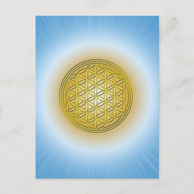 Carte Postale Blume des Lebens (Devant)