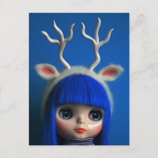 Carte Postale Blythe bleu