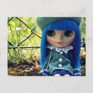 Carte Postale Blythe bleu