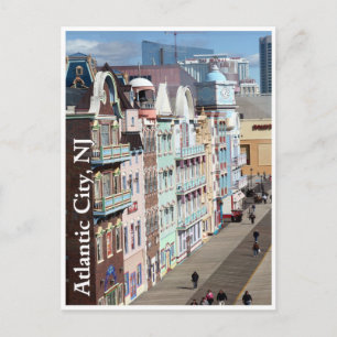Carte Postale Boardwalk à Atlantic City, New Jersey Postcard