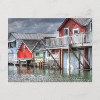 Carte Postale Boathouses Canandaigua Lake