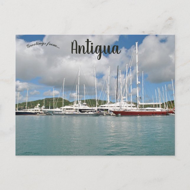 Carte Postale Boats in Antigua (Devant)