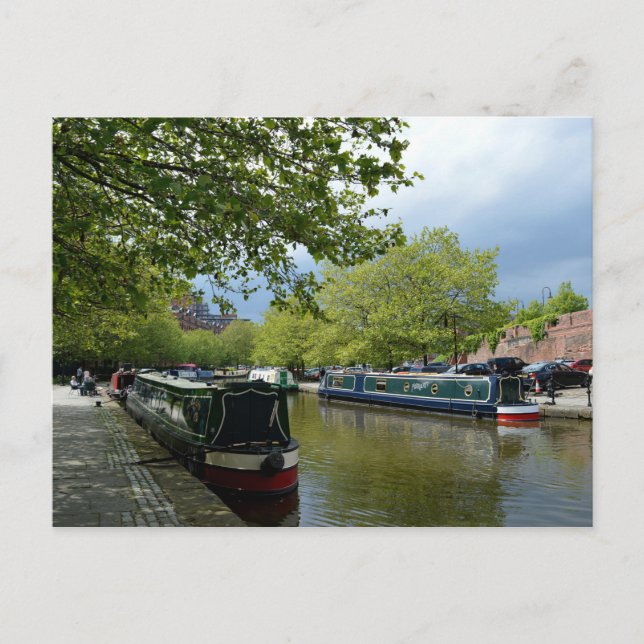 Carte Postale Boats in the canal, Castlefield Manchester (Devant)
