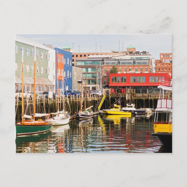 Carte Postale Boats Moored | Portland, Maine (Devant)