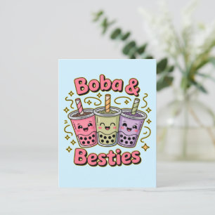 Carte Postale BOBA & Amies Vibes – Parfait pour les amateurs de 