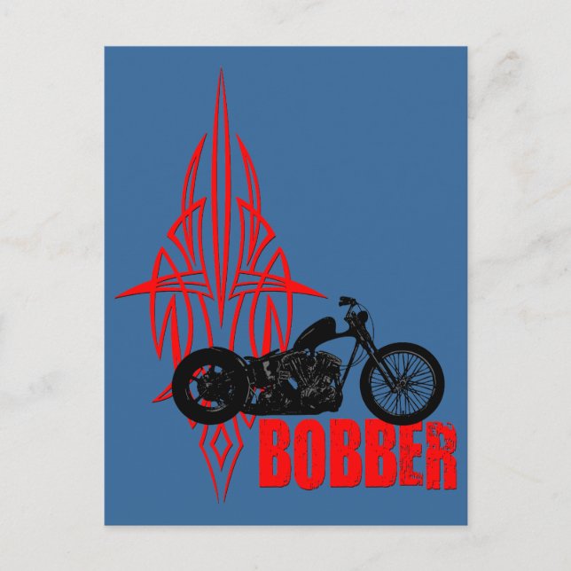 Carte Postale Bobber Motorbike (Devant)