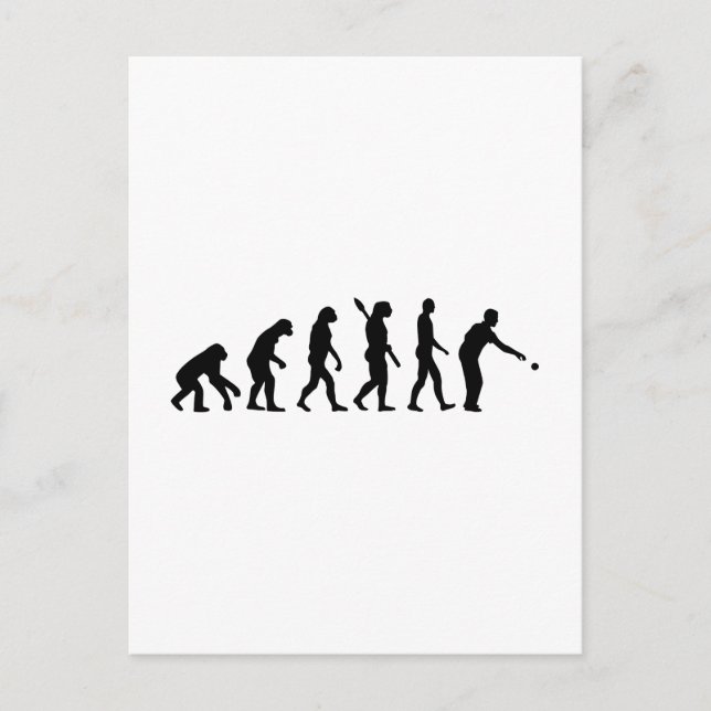 Carte Postale Boccia boule évolution (Devant)