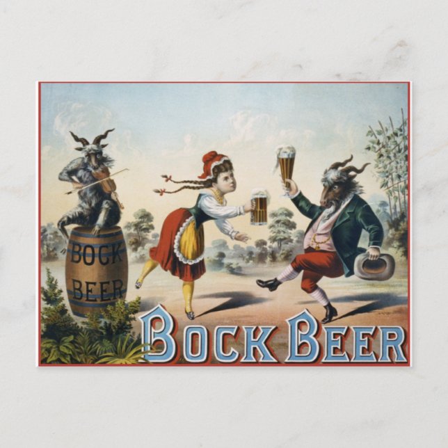 Carte Postale Bock Beer (Devant)
