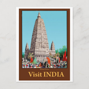 Carte Postale Bodh Gaya, Inde