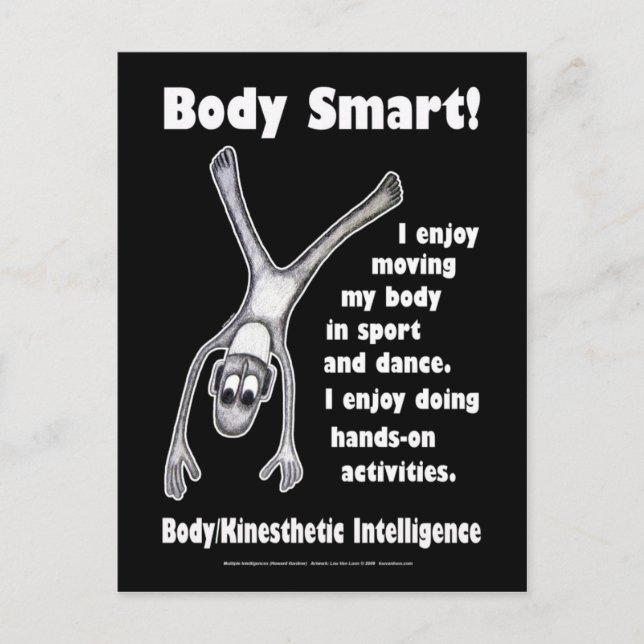 Carte Postale Body Smart - Créer des formes corps (Devant)