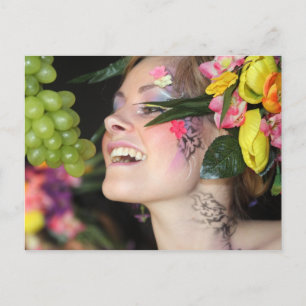 Carte Postale Bodypaint Lebendbuffet - bodyart living buffet