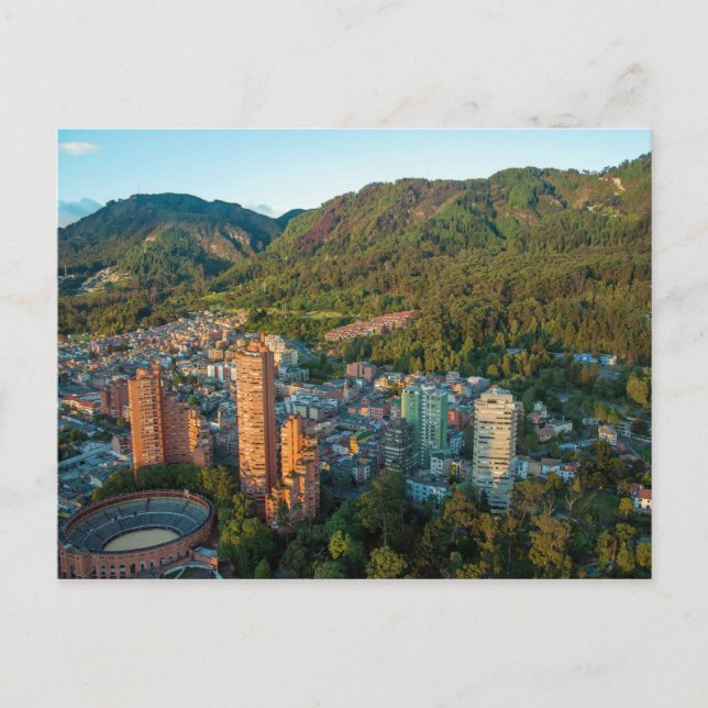 Carte Postale Bogotá y las montañas de los Andes (Devant)