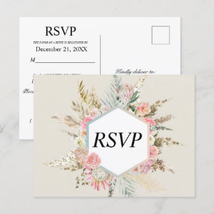 Carte Postale Bohème Floral Rsvp