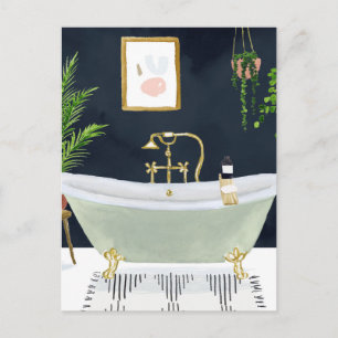 Carte Postale Boho Bath I