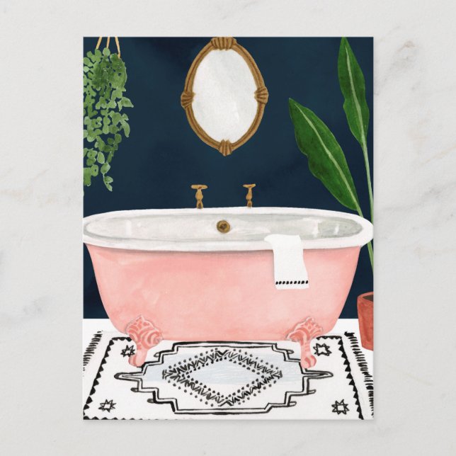 Carte Postale Boho Bath II (Devant)