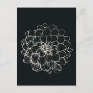 Carte Postale Boho Cream Dahlia
