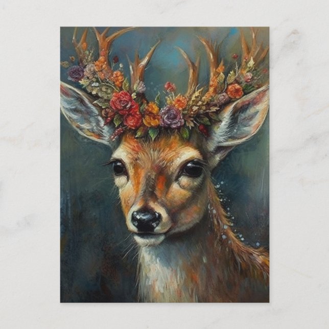 Carte Postale Boho Deer (Devant)