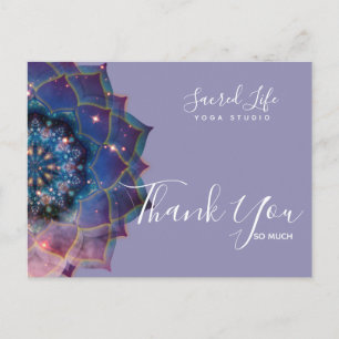 Carte Postale Boho Nebula Bloom Conception de Mandala