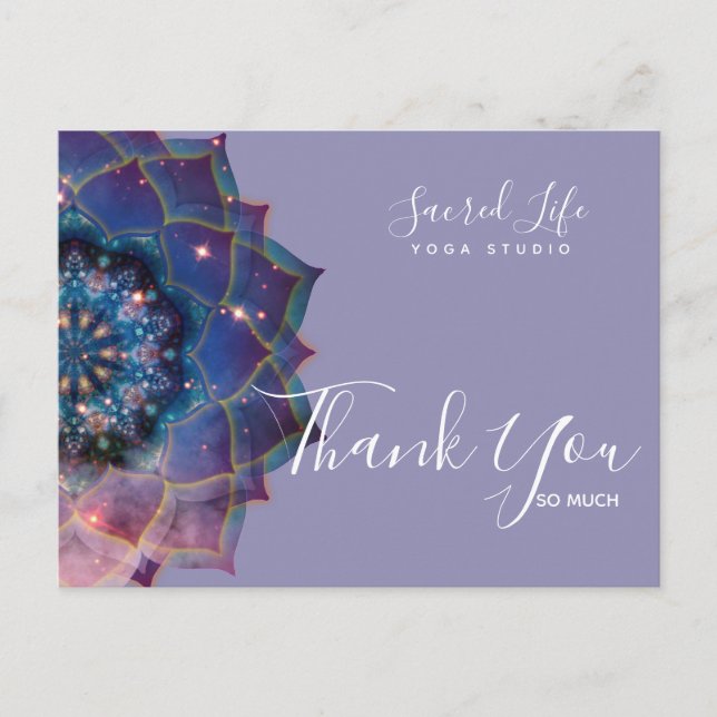 Carte Postale Boho Nebula Mandala (Devant)