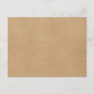 Carte Postale Boho rustique Kraft simple et élégant