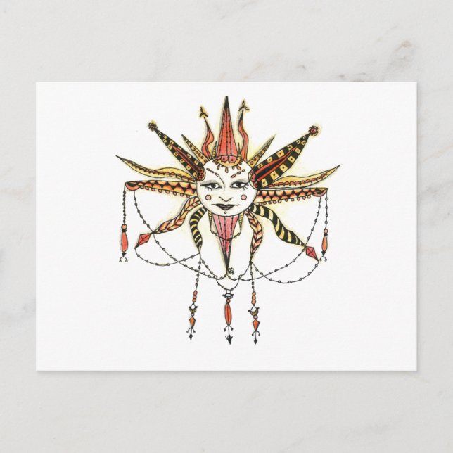 Carte Postale Boho Soleil (Devant)