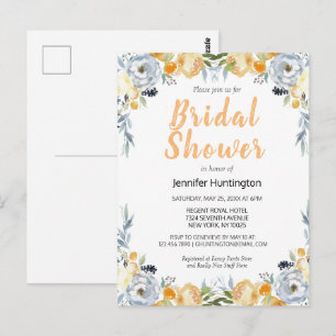 Carte postale Boho Watercolor Floral Fête des mari