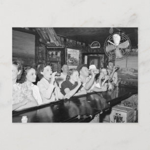 Carte Postale Boire à un bar Louisiana, 1938