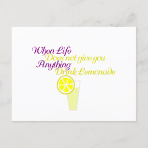 Carte Postale Boire Lemonade