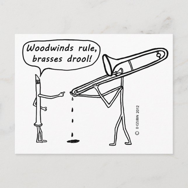 Carte Postale Bois, Brasses Drool (Devant)