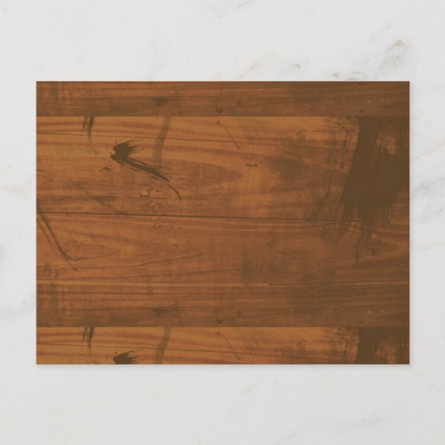 Carte Postale Bois Brown motif rustique (Devant)