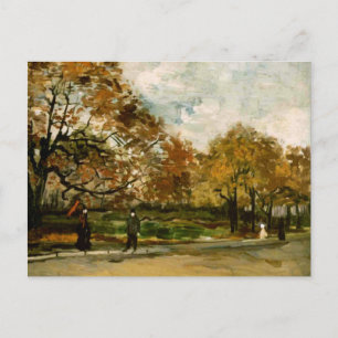 Carte Postale Bois de Boulogne, People Walking, Vincent van Gogh