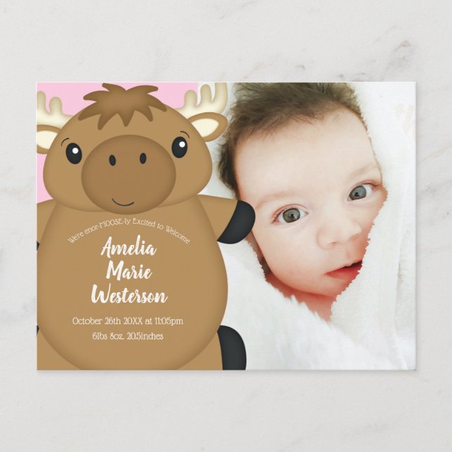 Carte Postale Bois du Baby shower de l'orignal (Devant)