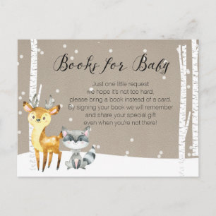 Carte Postale Bois hivernal - Livres pour bébé