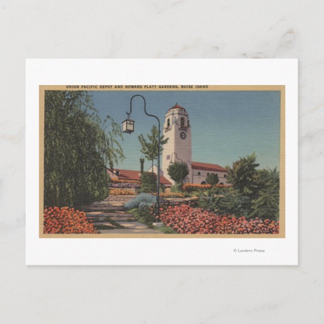 Carte Postale Boise, ID - Vue de l'Union Pacifique (Devant)