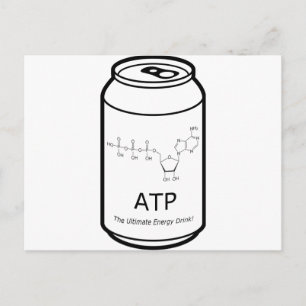 Carte Postale Boisson d'énergie ATP