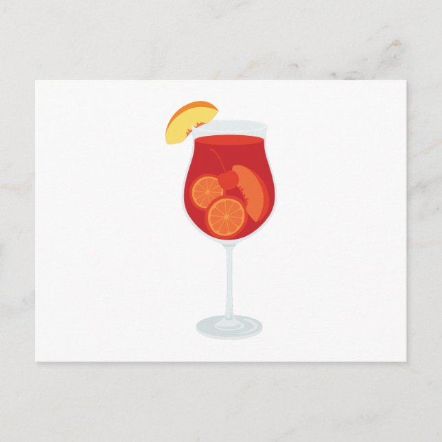 Carte Postale Boisson Sangria (Devant)