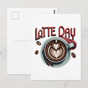 Carte Postale Boissons au café