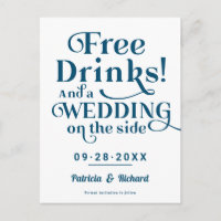 Boissons Gratuites Drôle Mariage Décontracté Enreg