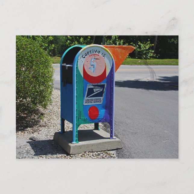 Carte Postale Boîte aux lettres de l'île Captiva - horizontale (Devant)